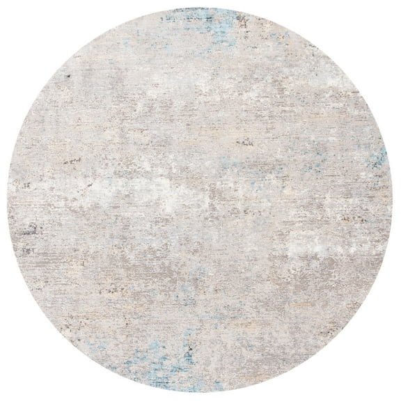 SAFAVIEH Dream Sloane Abstract Area Rug, Grey/Multi, 6'7" x 6'7" Round