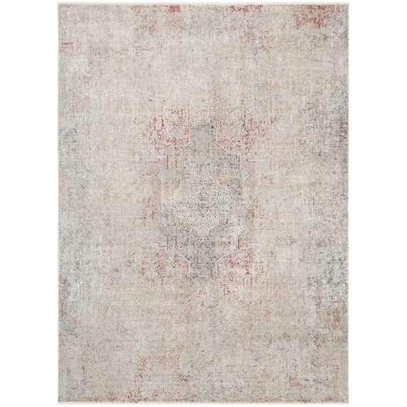 SAFAVIEH Dream Tanja Abstract Area Rug, Grey/Red, 5' x 8'