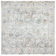 thumbnail image 1 of SAFAVIEH Dream Terrance Modern Polyester Area Rug, Ivory/Light Grey, 6'7" x 6'7" Square, 1 of 8