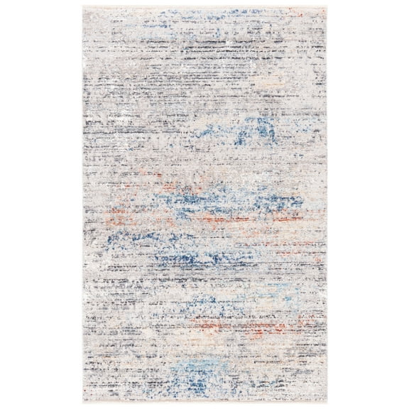 SAFAVIEH Dream Urban Abstract Area Rug, Grey/Blue, 2'6" x 4'