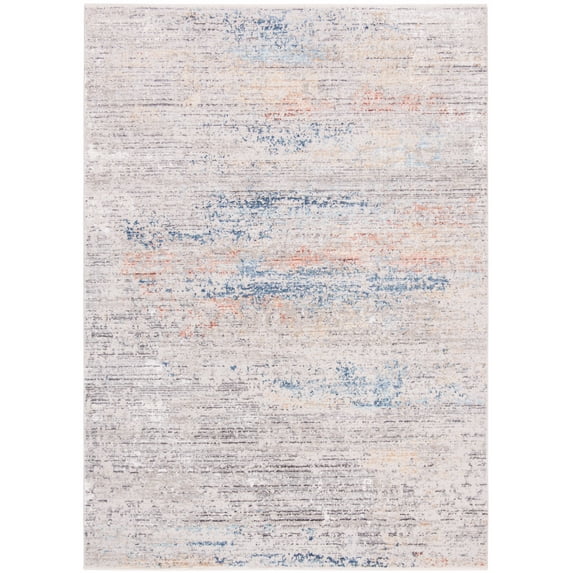 SAFAVIEH Dream Urban Abstract Area Rug, Grey/Blue, 4' x 6'
