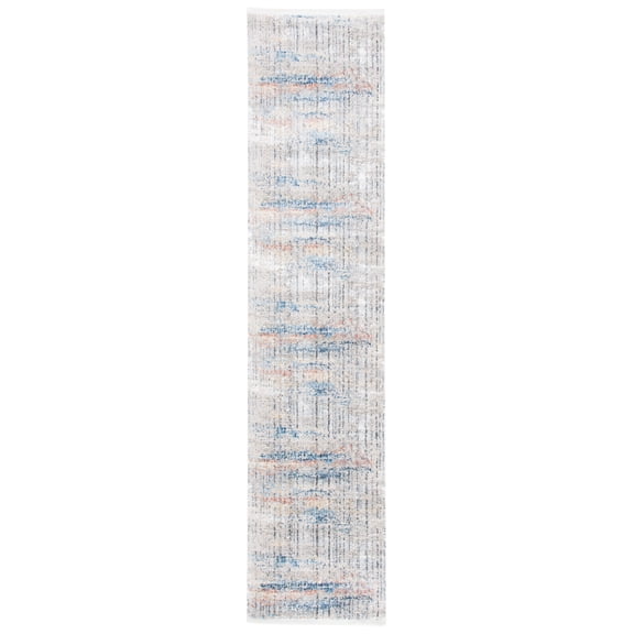 SAFAVIEH Dream Urban Abstract Runner Rug, Grey/Blue, 2' x 8'