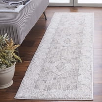 Safavieh Easton Ilbert Abstract Runner Rug, Ivory/Gray, 2' x 8'