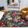 thumbnail image 1 of Safavieh Easy Care Aisling Floral Area Rug, Navy/Red, 8' x 10', 1 of 10