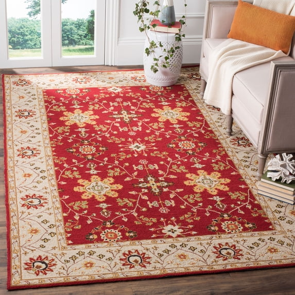 Safavieh Easy Care Alban Oriental Area Rug, Red/Ivory, 8' x 10'