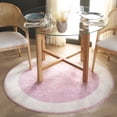 thumbnail image 1 of Safavieh Easy Care Anselmo Bordered Area Rug, Ivory/Pink, 4' x 4' Round, 1 of 7