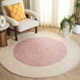 thumbnail image 1 of Safavieh Easy Care Anselmo Bordered Area Rug, Ivory/Pink, 6' x 6' Round, 1 of 7