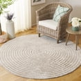 thumbnail image 1 of Safavieh Easy Care Beckah Geometric Machine Washable Area Rug, Gray/Ivory, 6' x 6' Round, 1 of 7