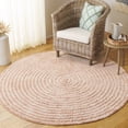 thumbnail image 1 of Safavieh Easy Care Beckah Geometric Machine Washable Area Rug, Pink/Ivory, 6' x 6' Round, 1 of 7