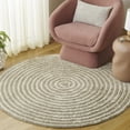 thumbnail image 1 of Safavieh Easy Care Beckah Geometric Machine Washable Area Rug, Sage/Ivory, 4' x 4' Round, 1 of 7