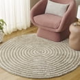 thumbnail image 1 of Safavieh Easy Care Beckah Geometric Machine Washable Area Rug, Sage/Ivory, 5' x 5' Round, 1 of 7