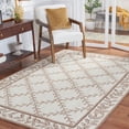 thumbnail image 1 of Safavieh Easy Care Beckett Trellis Area Rug, Ivory/Sage, 4' x 6', 1 of 11