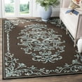 thumbnail image 1 of Safavieh Easy Care Chanelle Floral Area Rug, Chocolate/Multi, 9' x 12', 1 of 8