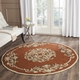 thumbnail image 1 of Safavieh Easy Care Chanelle Floral Area Rug, Rust/Multi, 8' x 8' Round, 1 of 8