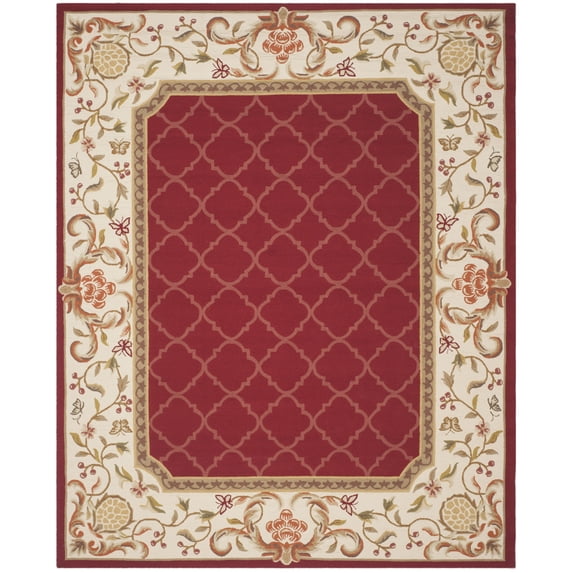 SAFAVIEH Easy Care Chanelle Floral Area Rug, Sage/Multi, 9' x 12'