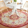 thumbnail image 1 of Safavieh Easy Care Chelsea Bordered Area Rug, Ivory/Burgundy, 8' x 8' Round, 1 of 8