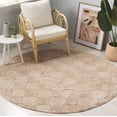 thumbnail image 1 of Safavieh Easy Care Coty Checkered Area Rug, Beige, 6' x 6' Round, 1 of 10