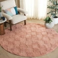 thumbnail image 1 of Safavieh Easy Care Coty Checkered Area Rug, Rose, 6' x 6' Round, 1 of 10
