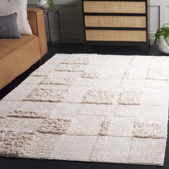 Safavieh Easy Care Crane Geometric Machine Washable Area Rug, Ivory, 4' x 6'
