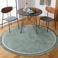thumbnail image 1 of Safavieh Easy Care Dallas Solid Cotton Machine Washable Area Rug, Teal/Ivory, 8' x 8' Round, 1 of 8