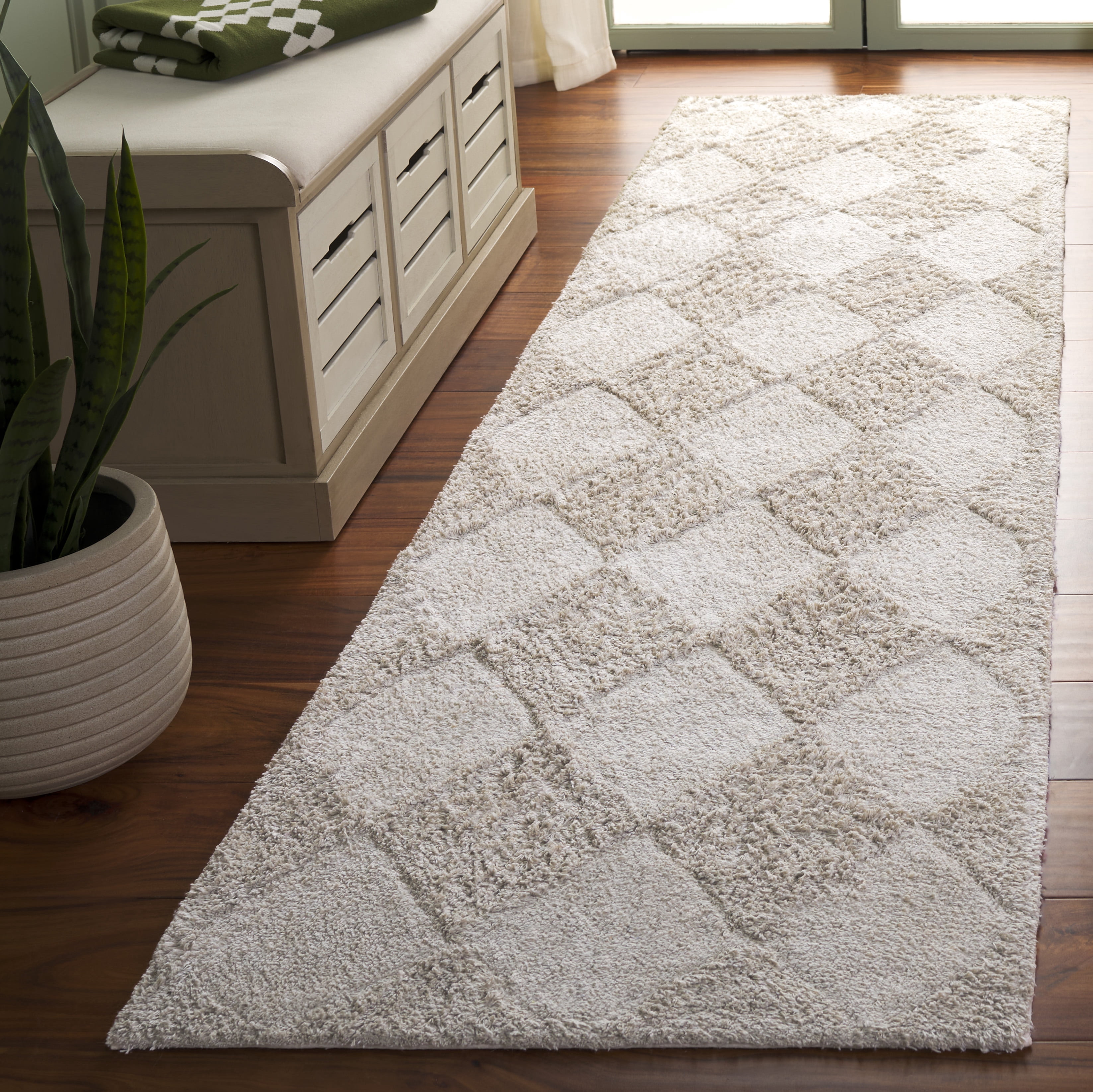 Safavieh Easy Care Danita Geometric Machine Washable Runner Rug, Gray, 2'3" x 9'