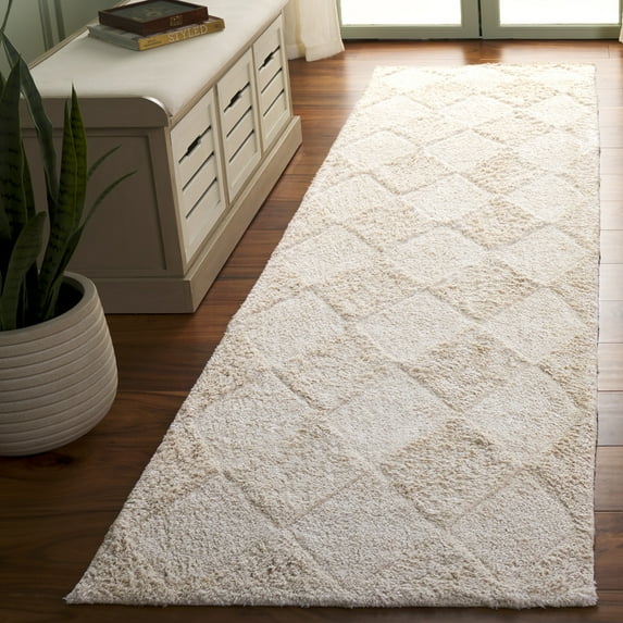 Safavieh Easy Care Danita Geometric Machine Washable Runner Rug, Ivory, 2'3" x 9'