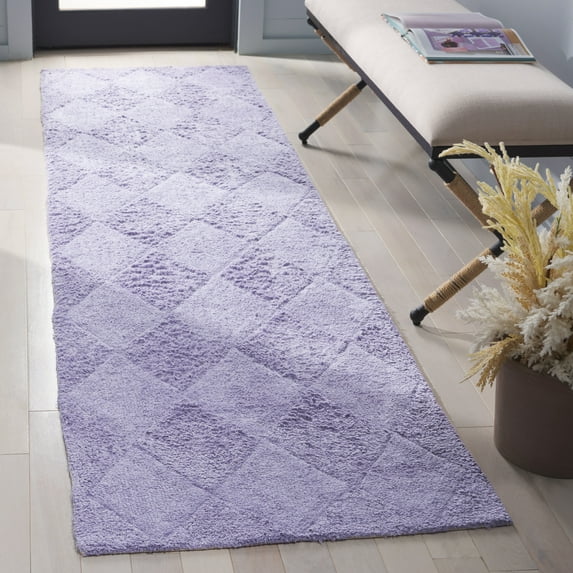 Safavieh Easy Care Danita Geometric Machine Washable Runner Rug, Lilac, 2'3" x 9'
