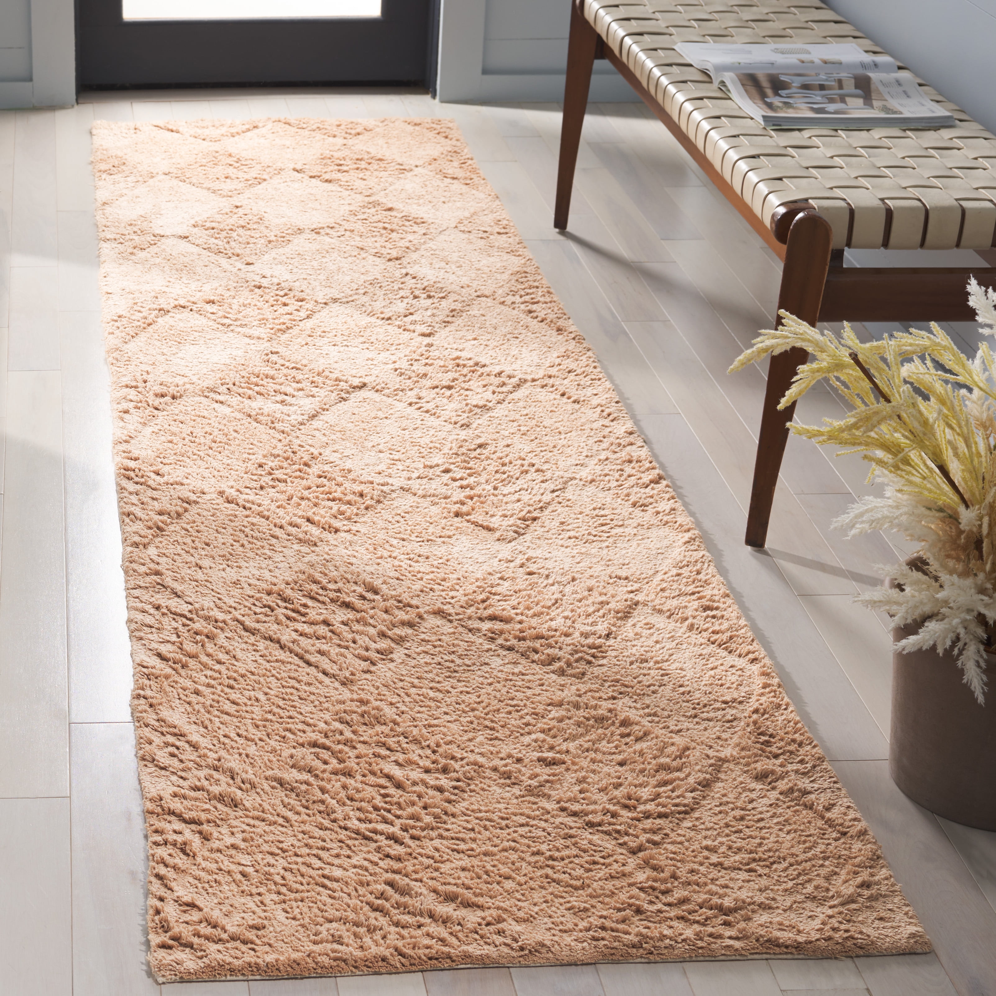 Safavieh Easy Care Danita Geometric Machine Washable Runner Rug, Orange, 2'3" x 9'