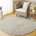 thumbnail image 1 of Safavieh Easy Care Edythe Solid Machine Washable Area Rug, Light Gray, 6' x 6' Round, 1 of 7