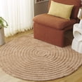 thumbnail image 1 of Safavieh Easy Care Edythe Solid Machine Washable Area Rug, Orange, 5' x 5' Round, 1 of 7