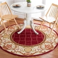 thumbnail image 1 of Safavieh Easy Care Elisaveta Oriental Area Rug, Burgundy/Ivory, 8' x 8' Round, 1 of 9