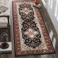 thumbnail image 1 of Safavieh Easy Care Erykah Oriental Runner Rug, Black/Red, 2'6" x 10', 1 of 8