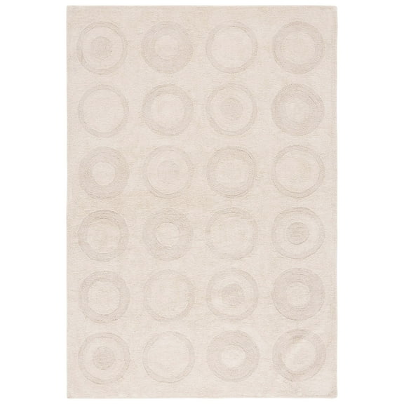 SAFAVIEH Easy Care Hemming Geometric Area Rug, Ivory, 8' x 10'