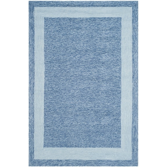 SAFAVIEH Easy Care Jane Solid Area Rug, Blue, 4' x 6'