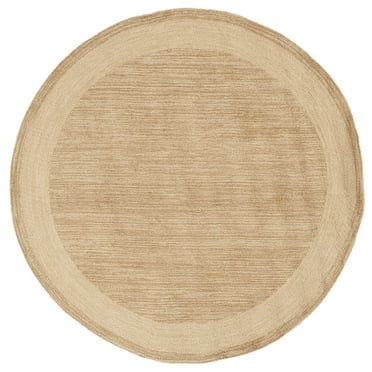 SAFAVIEH Easy Care Jane Solid Area Rug, Green, 6' x 6' Round