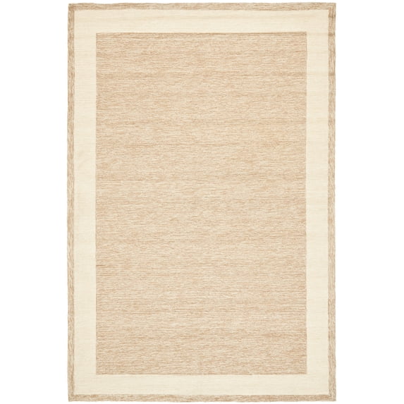 SAFAVIEH Easy Care Jane Solid Bordered Area Rug, Natural, 2' x 3'