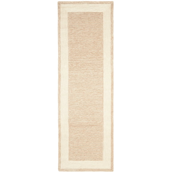 SAFAVIEH Easy Care Jane Solid Runner Rug, Natural, 2'6" x 10'