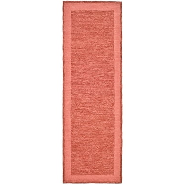 SAFAVIEH Easy Care Jane Solid Runner Rug, Red, 2'6" x 10'