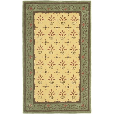 SAFAVIEH Easy Care Juniper Oriental Area Rug, Beige/Red, 3' x 5'