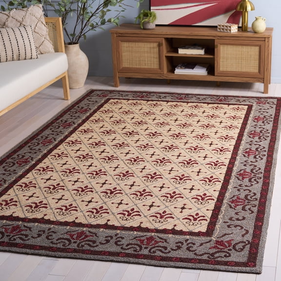 Safavieh Easy Care Juniper Oriental Area Rug, Beige/Red, 3' x 5'
