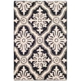 thumbnail image 1 of SAFAVIEH Easy Care Kodney Trellis Area Rug, Black, 2' x 3', 1 of 9