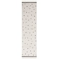 thumbnail image 1 of SAFAVIEH Easy Care Leptis Polka Dot Cotton Machine Washable Runner Rug, Ivory/Black, 2'3" x 7', 1 of 8