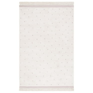 SAFAVIEH Easy Care Leptis Polka Dots Area Rug, 5' x 8', Ivory/Pink