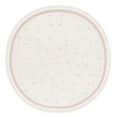 thumbnail image 1 of SAFAVIEH Easy Care Leptis Polka Dot Cotton Machine Washable Area Rug, Ivory/Pink, 6' x 6' Round, 1 of 11