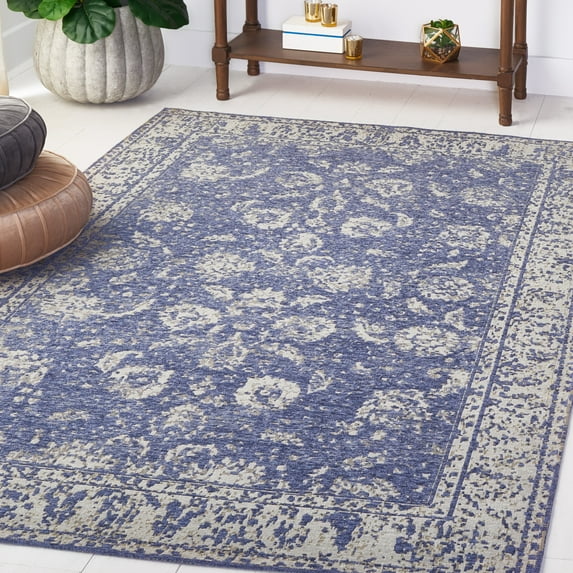 Safavieh Easy Care Luvina Oriental Machine Washable Runner Rug, Blue/Sage, 2' x 5'