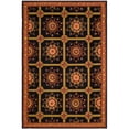 thumbnail image 1 of SAFAVIEH Easy Care Marcus Floral Area Rug, Black/Yellow, 6' x 9', 1 of 9