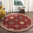 thumbnail image 1 of Safavieh Easy Care Marcus Floral Area Rug, Red/Natural, 6' x 6' Round, 1 of 8