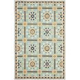 thumbnail image 1 of SAFAVIEH Easy Care Marcus Floral Geometric Area Rug, Light Blue/Dark Blue, 3' x 5', 1 of 9