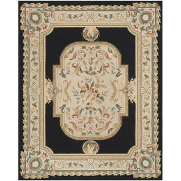 SAFAVIEH Easy Care Mario Floral Area Rug, Navy/Ivory, 2' x 3'