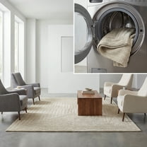 SAFAVIEH Easy Care Miraj Solid Machine Washable Area Rug, Sage, 8' x 10'